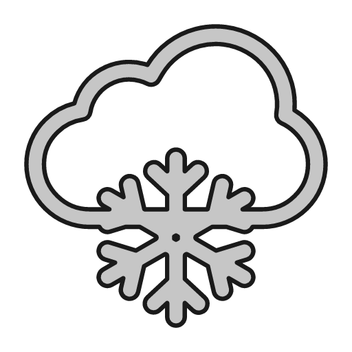 Snow outline icon, outline style, from Glyphs