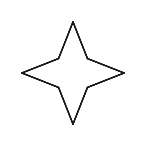 Sparkle icon, line style, from Glyphs