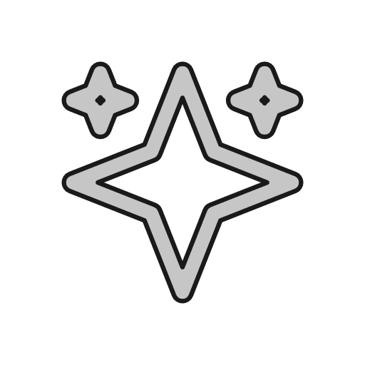 Sparkles 1 outline icon, outline style, from Glyphs