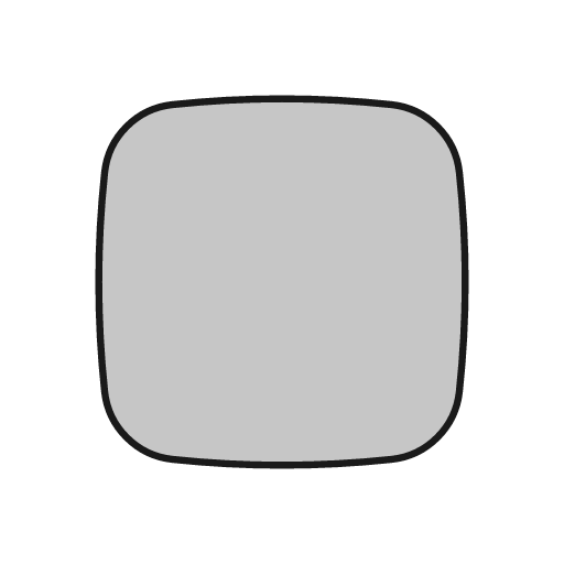 Squircle duo icon, line style, from Glyphs