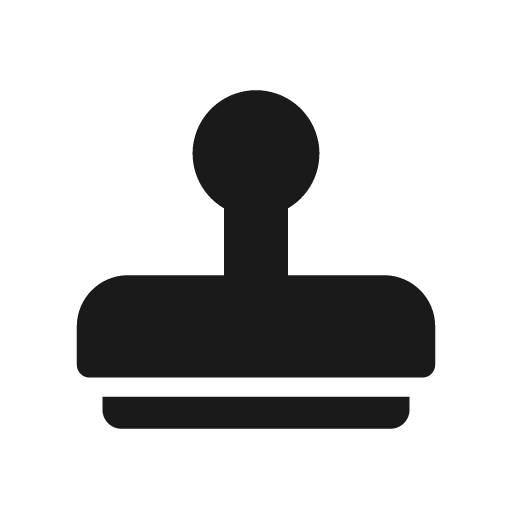 Stamp bold icon, bold style, from Glyphs