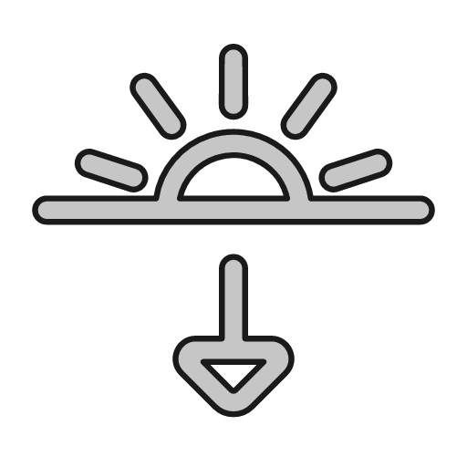 Sunset 1 outline icon, outline style, from Glyphs