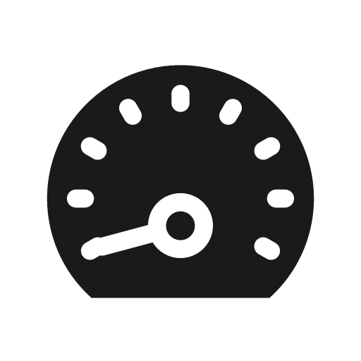 Tachometer 1 bold icon, bold style, from Glyphs
