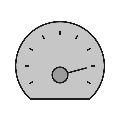 Tachometer 8 duo icon, line style, from Glyphs