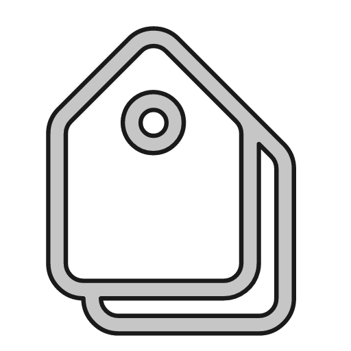 Tags outline icon, outline style, from Glyphs