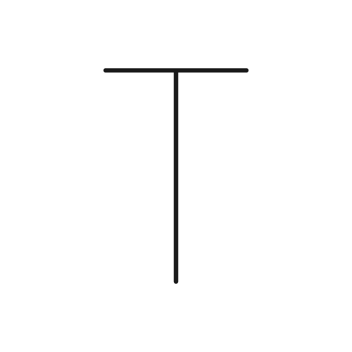 Text icon, line style, from Glyphs