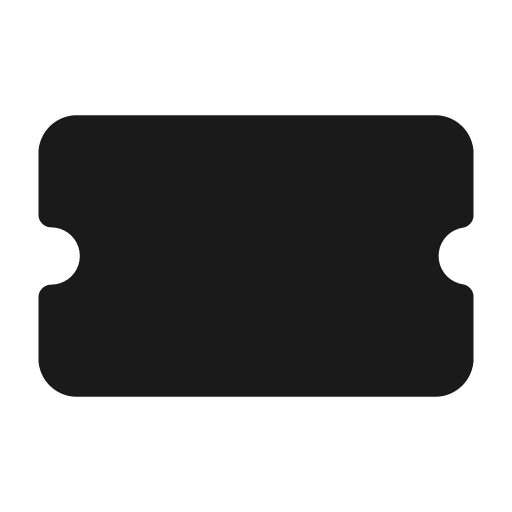 Ticket bold icon, bold style, from Glyphs