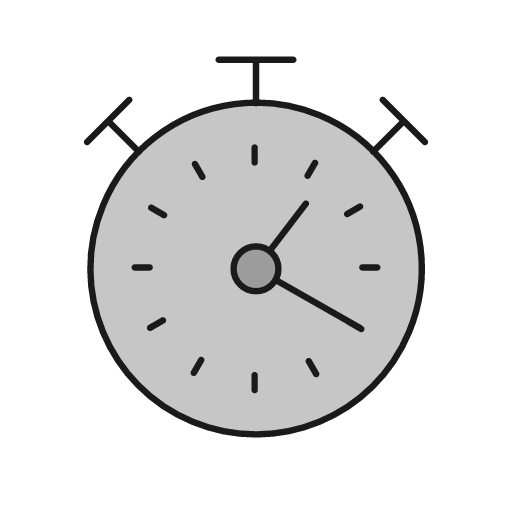 Timer duo icon, line style, from Glyphs