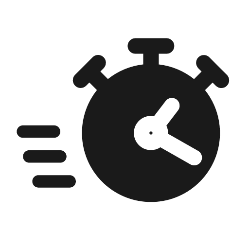 Timer fast bold icon, bold style, from Glyphs