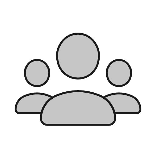 Users duo icon, line style, from Glyphs