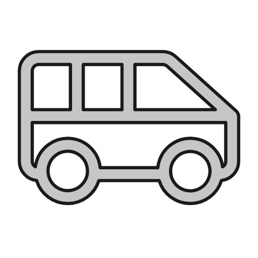 Van outline icon, outline style, from Glyphs