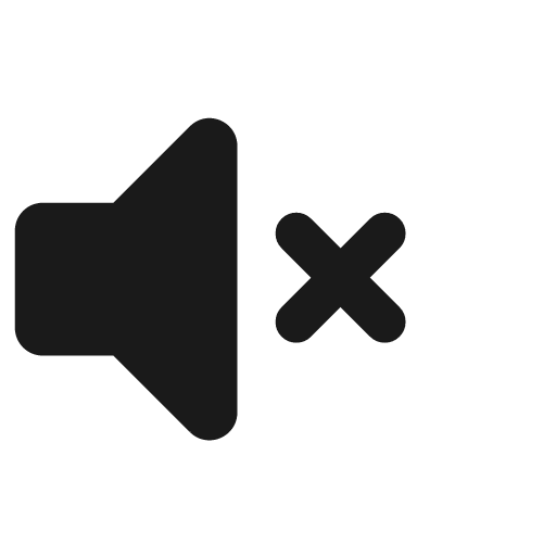 Volume mute bold icon, bold style, from Glyphs