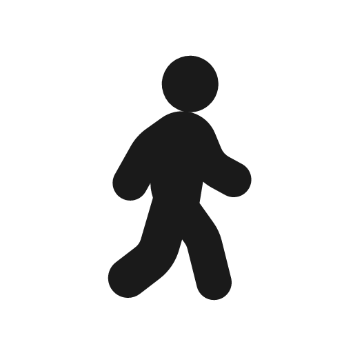 Walking bold icon, bold style, from Glyphs