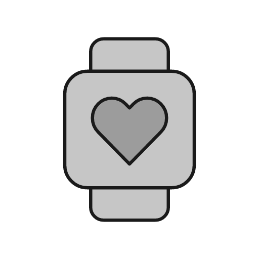Watch fitness duo icon, line style, from Glyphs