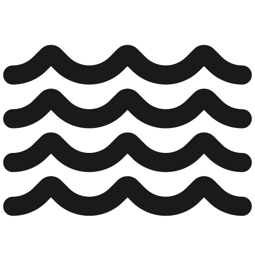 Waves bold icon, bold style, from Glyphs