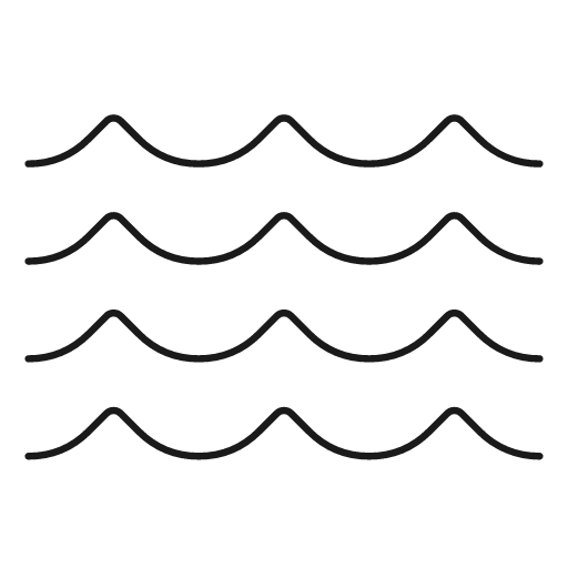 Waves duo icon, line style, from Glyphs