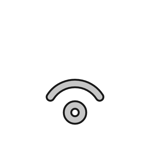 Wifi 1 outline icon, outline style, from Glyphs