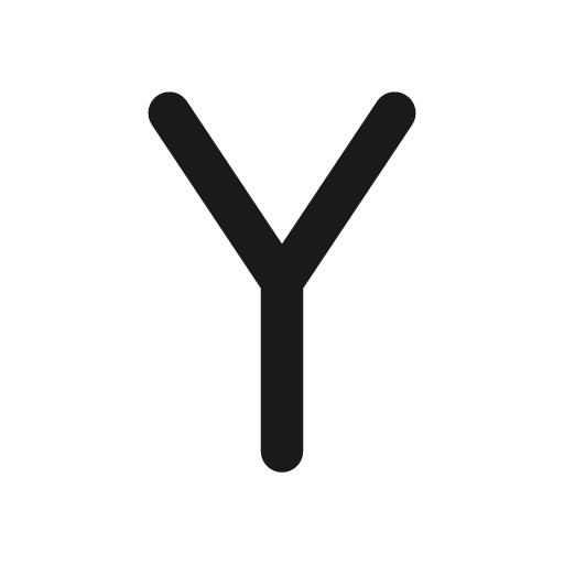 Y bold icon, bold style, from Glyphs