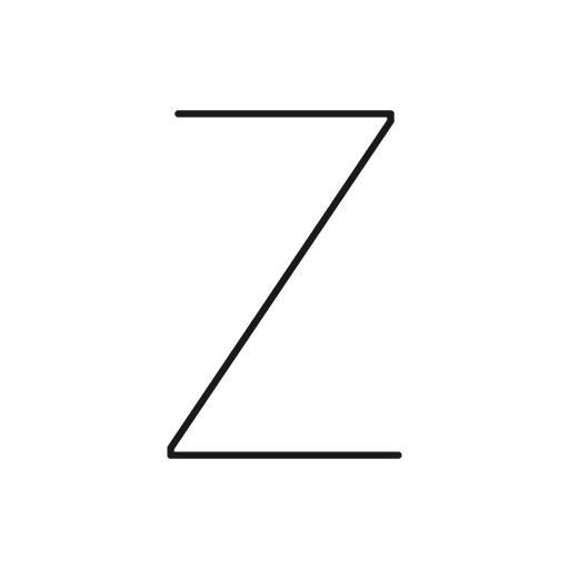 Z duo icon, line style, from Glyphs