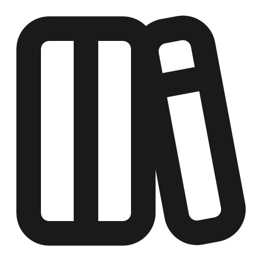 Books icon, solid style, from Gravity UI Icons