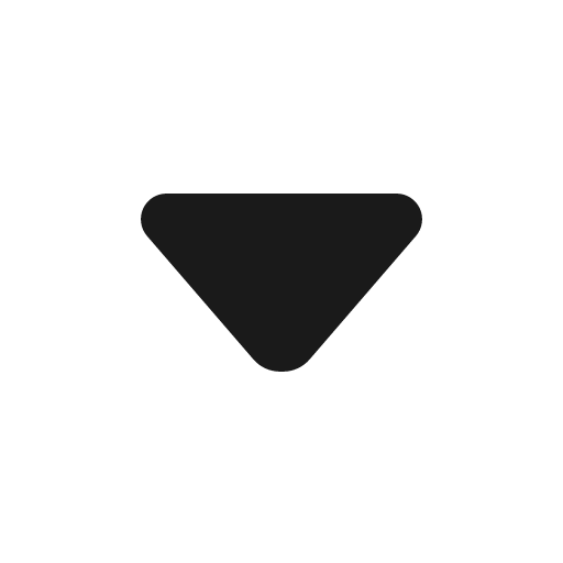 Caret down icon, solid style, from Gravity UI Icons