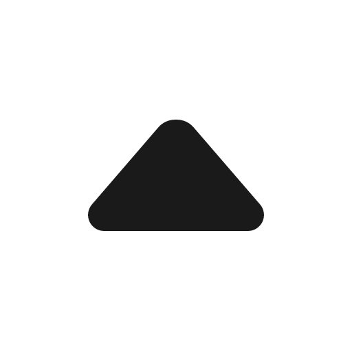 Caret up icon, solid style, from Gravity UI Icons