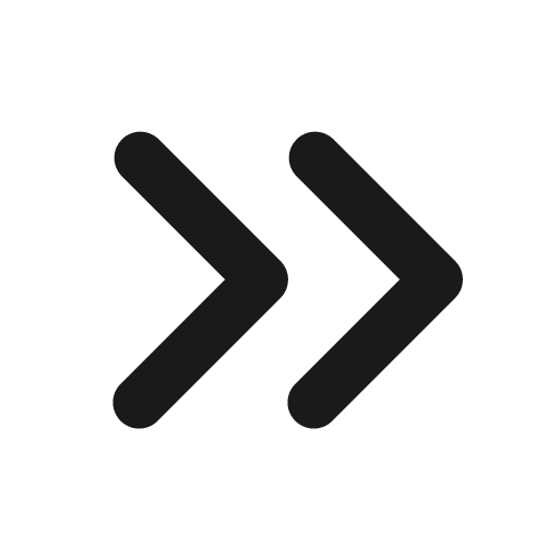 Chevrons right icon, solid style, from Gravity UI Icons