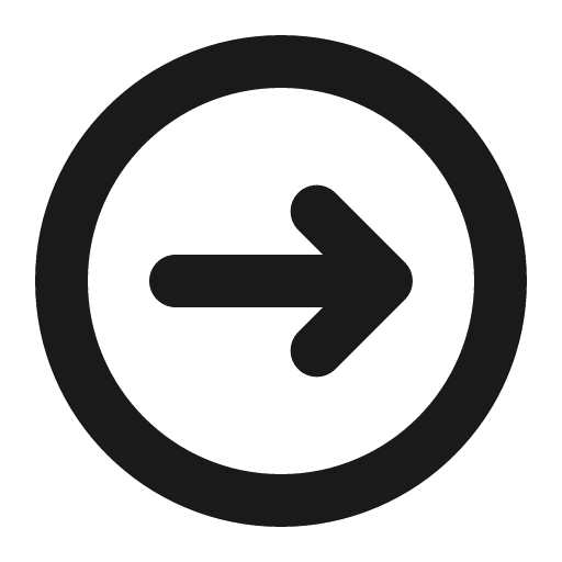 Circle arrow right icon, solid style, from Gravity UI Icons
