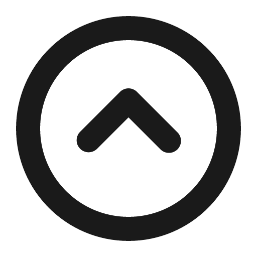 Circle chevron up icon, solid style, from Gravity UI Icons