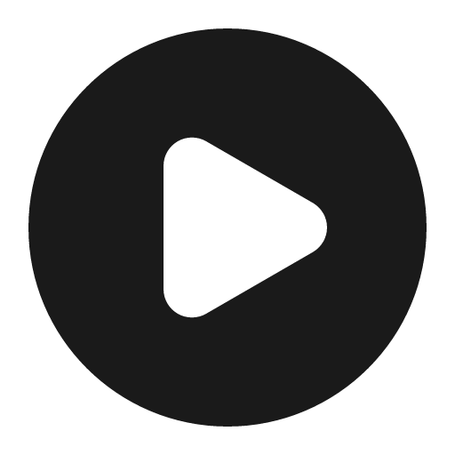 Circle play fill icon, filled style, from Gravity UI Icons