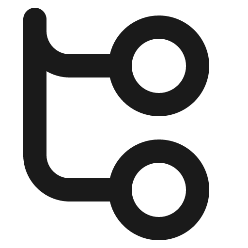 Circle tree icon, solid style, from Gravity UI Icons
