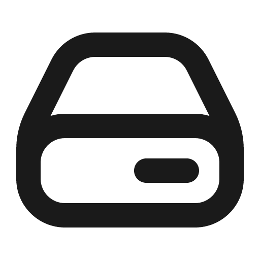 Hard drive icon, solid style, from Gravity UI Icons