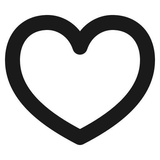 Heart icon, solid style, from Gravity UI Icons