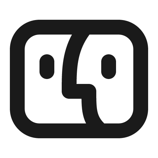 Logo macos icon, solid style, from Gravity UI Icons