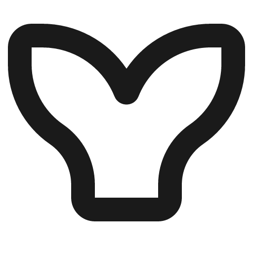 Logo mermaid icon, solid style, from Gravity UI Icons