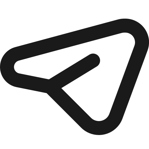 Logo telegram icon, solid style, from Gravity UI Icons