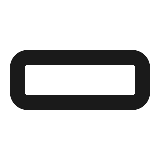 Minus shape icon, solid style, from Gravity UI Icons