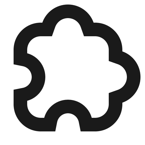 Puzzle icon, solid style, from Gravity UI Icons