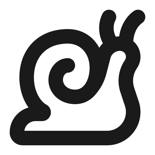 Snail icon, solid style, from Gravity UI Icons