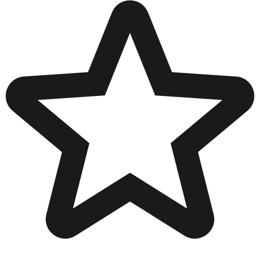 Star icon, solid style, from Gravity UI Icons