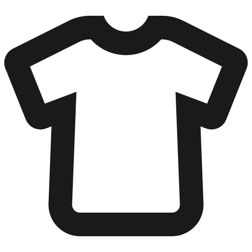 T shirt icon, solid style, from Gravity UI Icons