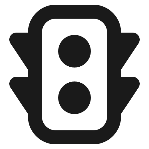 Traffic light icon, light style, from Gravity UI Icons
