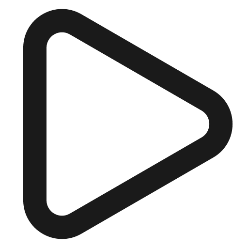 Triangle right icon, solid style, from Gravity UI Icons