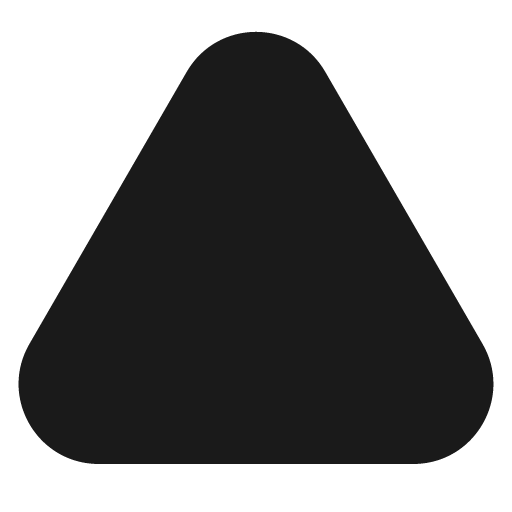 Triangle up fill icon, filled style, from Gravity UI Icons