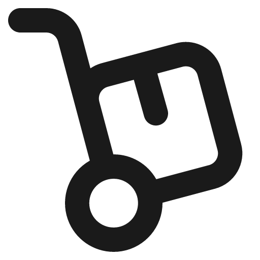 Trolley icon, solid style, from Gravity UI Icons