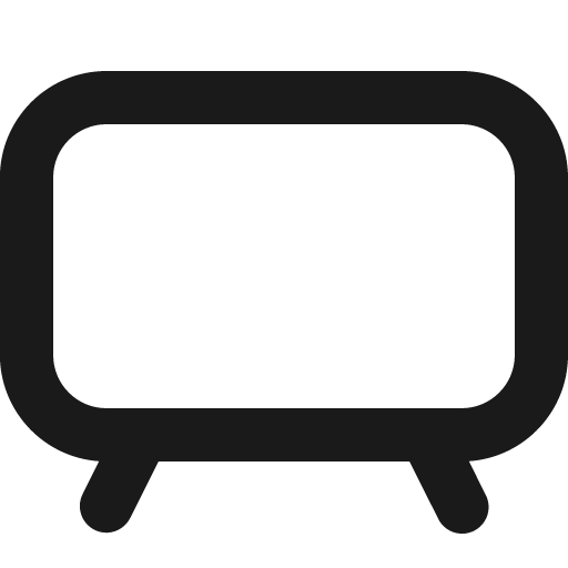 Tv icon, solid style, from Gravity UI Icons