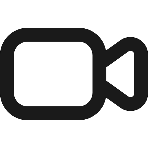 Video icon, solid style, from Gravity UI Icons