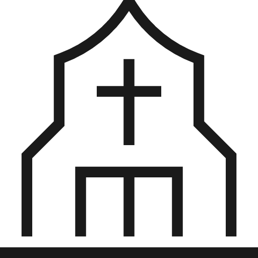 Chapel icon, line style, from Guidance
