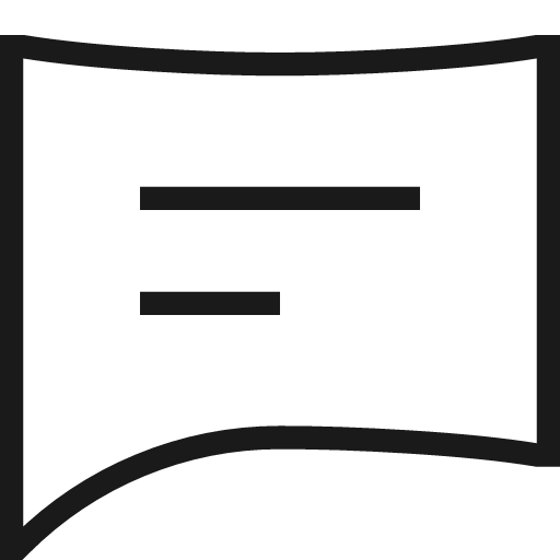 Chat icon, line style, from Guidance