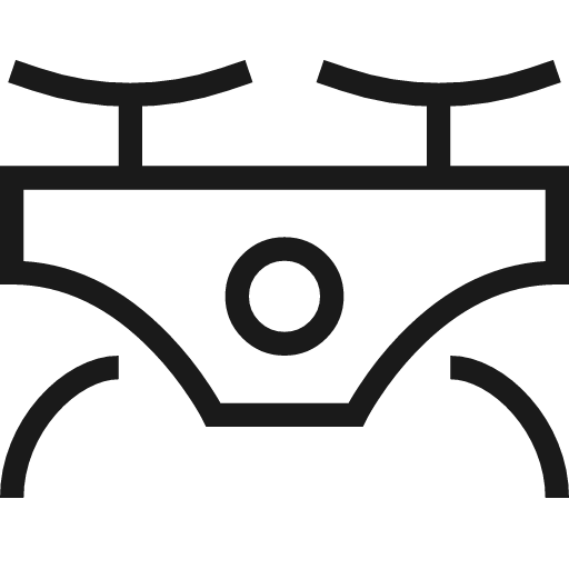 Drone zone icon, line style, from Guidance